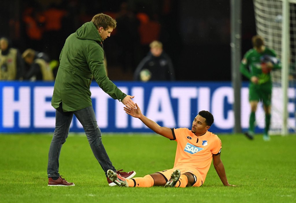 Auf die Sprünge geholfen: Julian Nagelsmann und Serge Gnabry