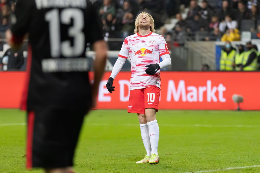 Vergab die größte Chancen des Spiels auf das Leipziger 2:0: Emil Forsberg