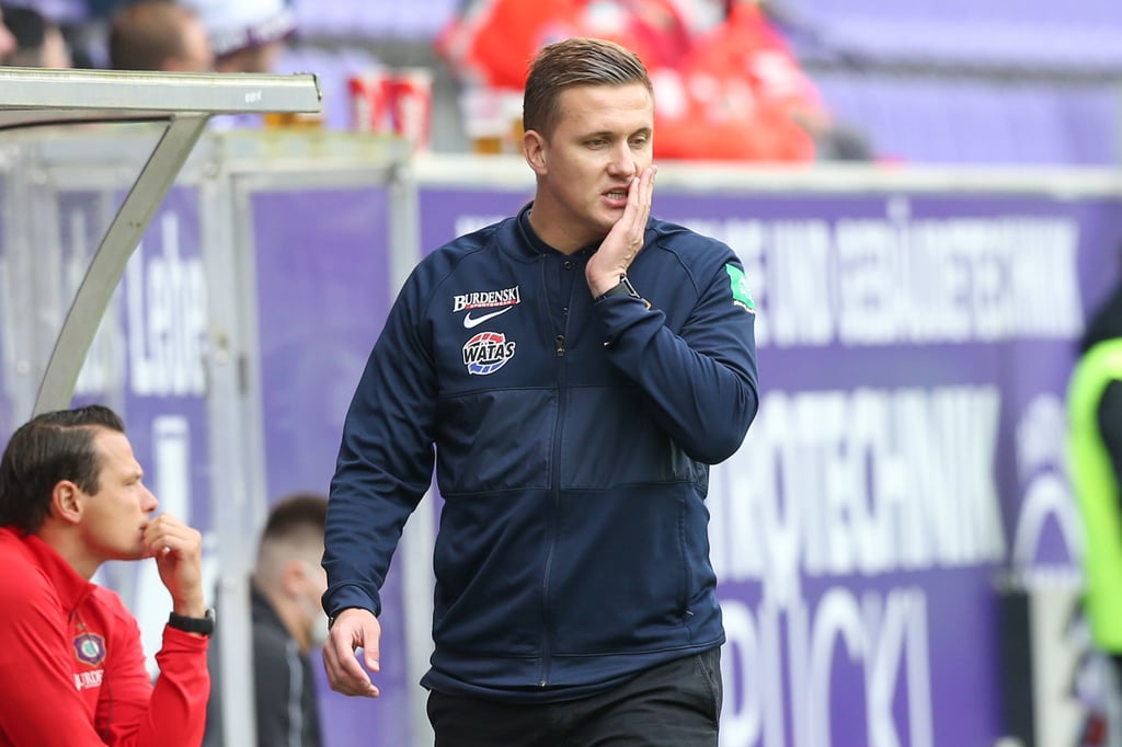 Aleksey Shpilevski erlebte am Sonntag sein letztes Spiel als Trainer von Erzgebirge Aue.