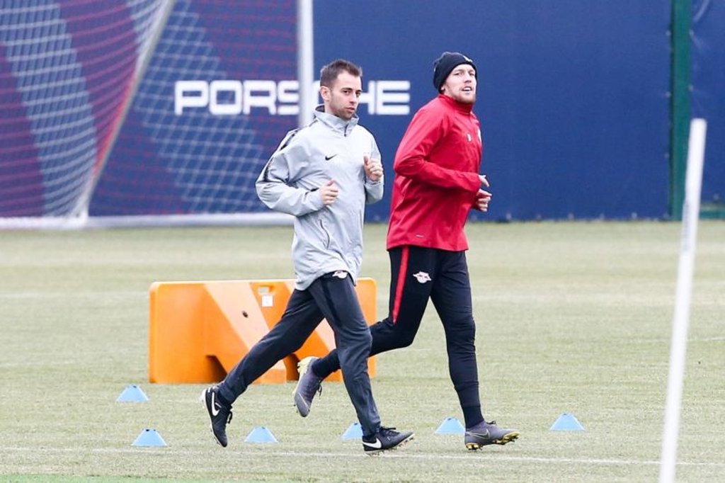 Noch ist Emil Forsberg nicht im Mannschaftstraining.