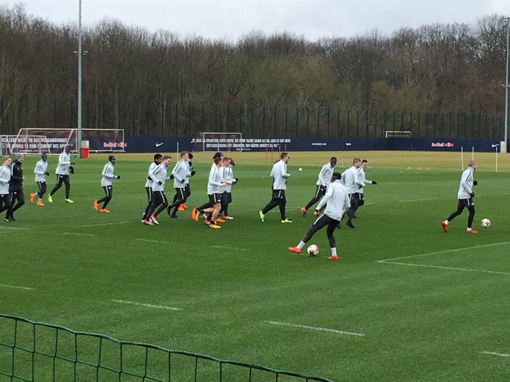 Training bei RB Leipzig vor dem Europa-League-Spiel in St. Petersburg.