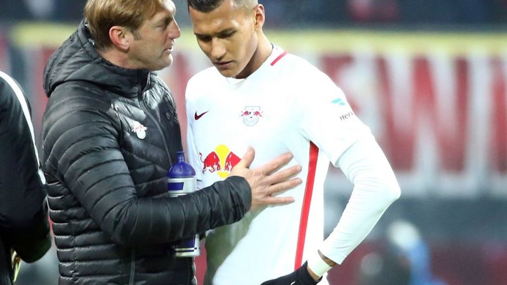 Davie Selke und Ralph Hasenhüttl.