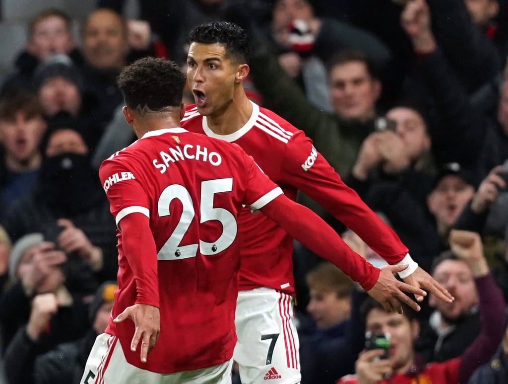 Cristiano Ronaldo und Jadon Sancho bei Manchester United.