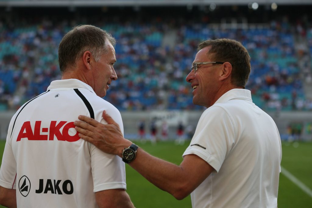 Nicht zum ersten Mal vor Ort: Augsburgs Manager Stefan Reuter hat nichts gegen RB Leipzig.