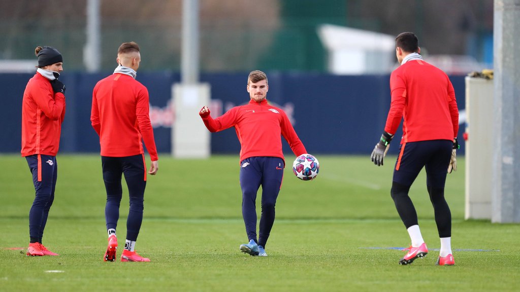 Training in kleinen Einheiten bei RB Leipzig (Archivbild)