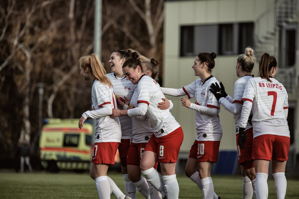 Die Frauen von RB Leipzig hatten auch im letzten Spiel des Jahres 2019 Grund zum Jubeln.