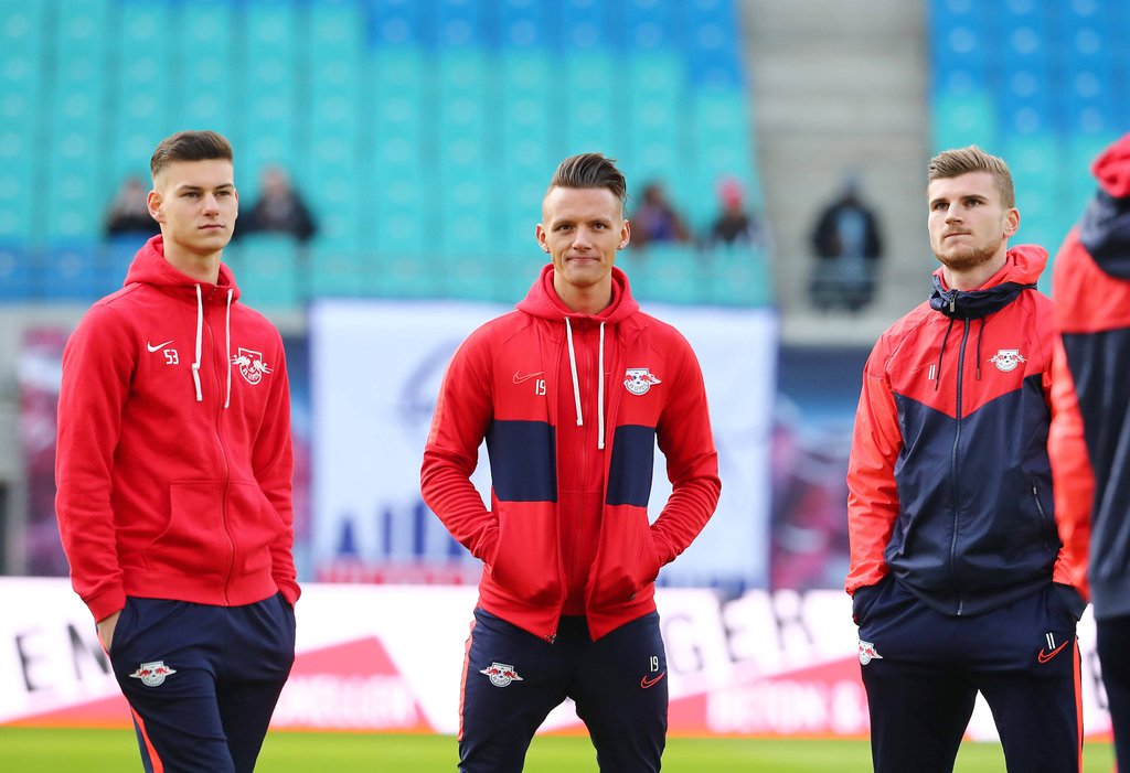 Talent mit Perspektive: Tom Krauß (l.) neben Hannes Wolf und Timo Werner (r.)