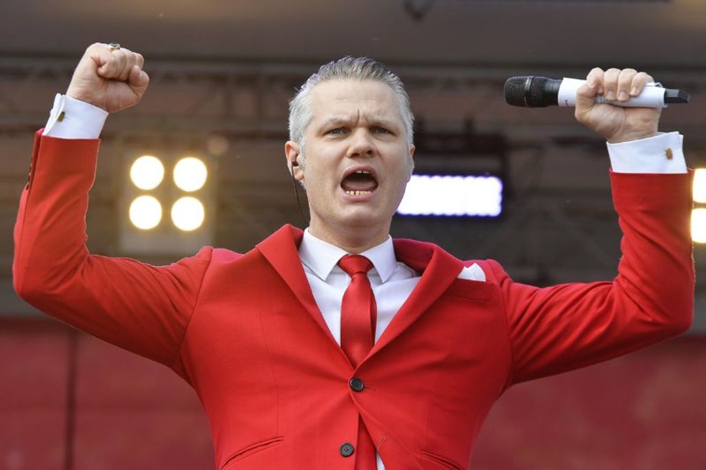Tim Thoelke, hier auf dem Fanfest von RB Leipzig.