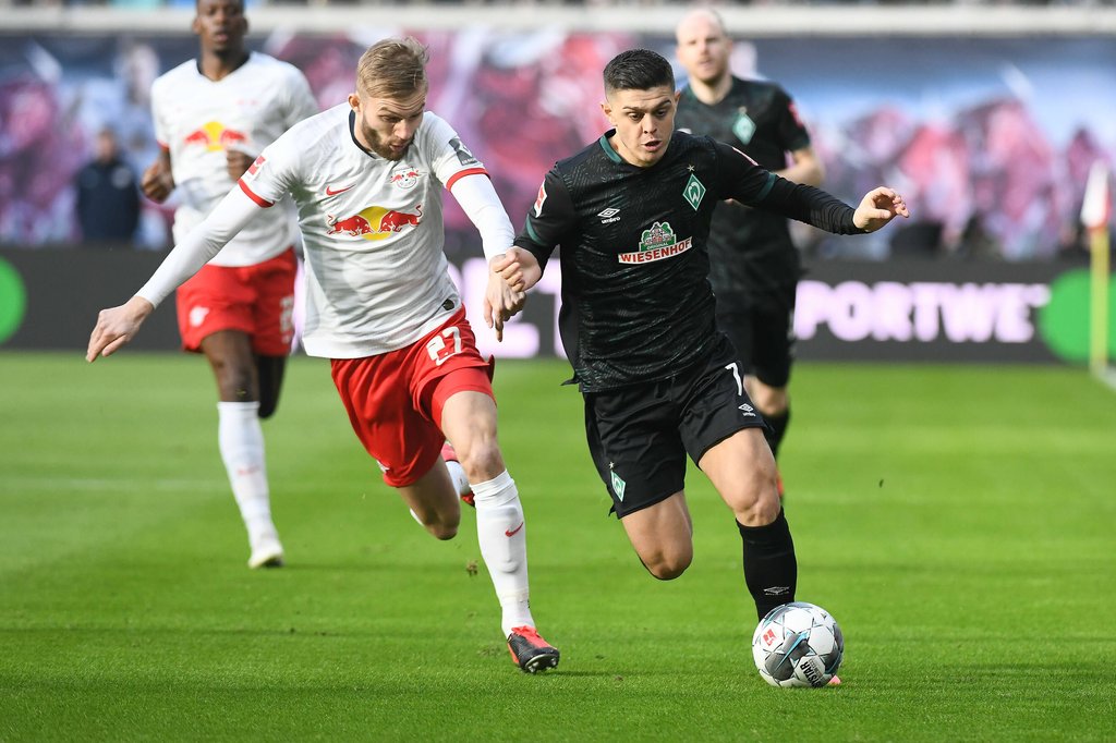 Pfeilschnell: Milot Rashica gegen RB-Terrier Konrad Laimer.