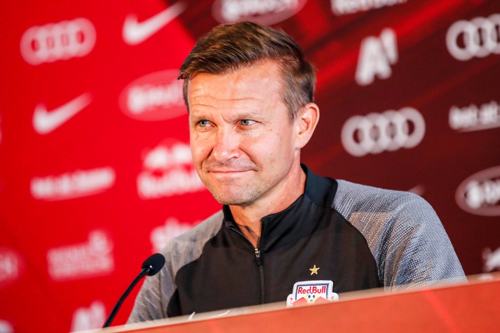 Jesse Marsch hat als Co-Trainer von Ralf Rangnick und als Chefcoach bei Red Bull Salzburg auf sich aufmerksam gemacht.