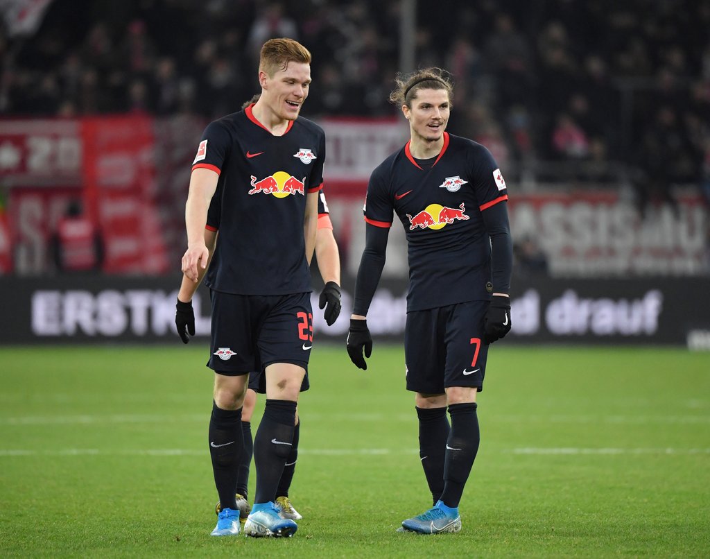 Marcel Halstenberg und Marcel Sabitzer spielen seit 2015 für RB Leipzig.