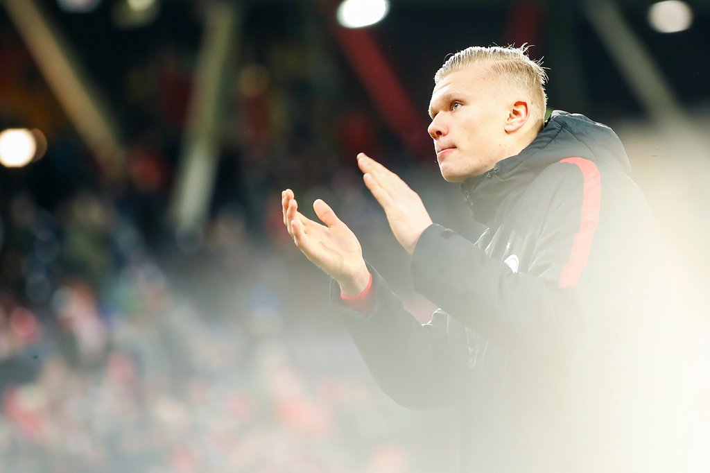 Applaus zum Abschied: Erling Haaland.