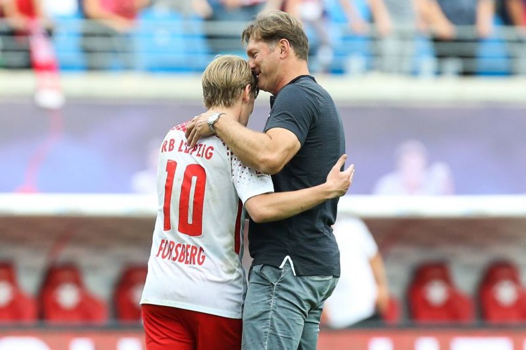 Ralph Hasenhüttl möchte Emil Forsberg bei RB Leipzig noch länger halten.