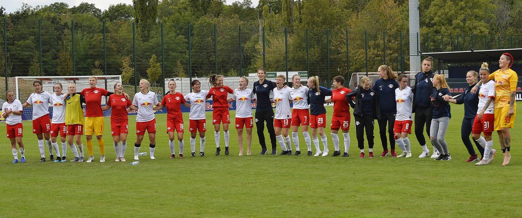 Aufstieg in die 2. Liga: Frauen von RB Leipzig.