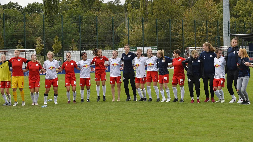 Aufstieg in die 2. Liga: Frauen von RB Leipzig.