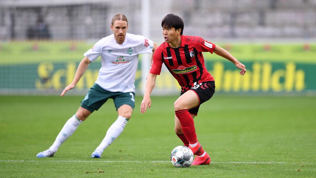 Chang-hoon Kwon (r.) wird gegen RB Leipzig womöglich nicht auflaufen können.