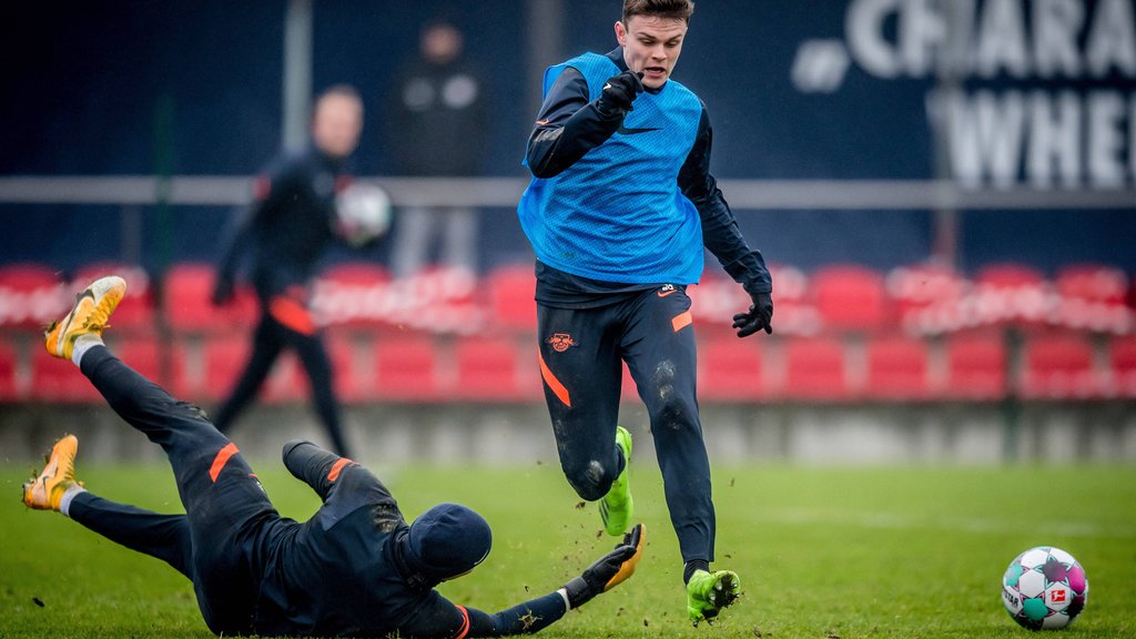 Fabrice Hartmann im Training bei RB Leipzig.