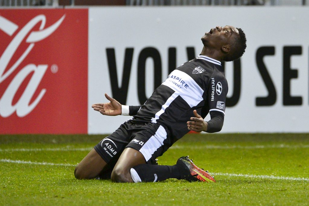 Henry Onyekuru nach seinem Tor gegen Sporting Lokeren.