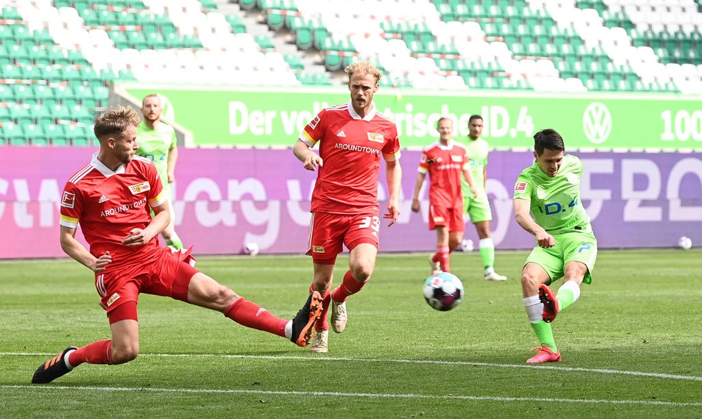 Brekalo in Hochform: Der Wolfsburger erziele gegen Union drei Tore.