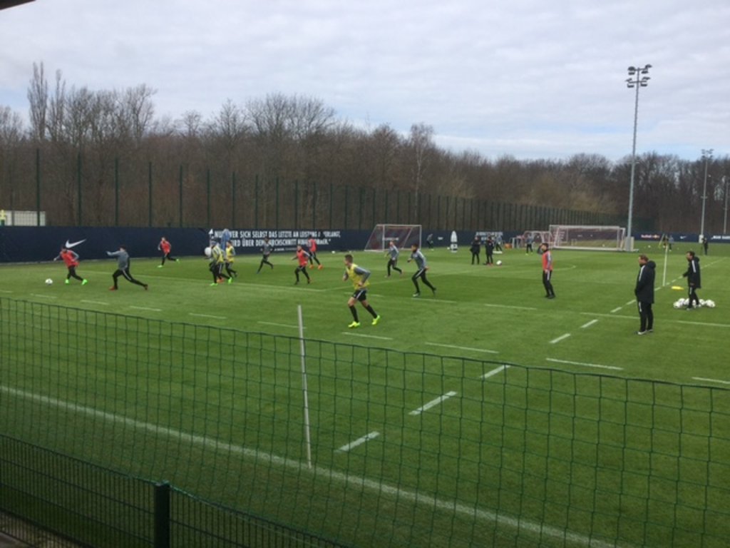Training bei RB Leipzig – Yussuf Poulsen trainiert individuell.