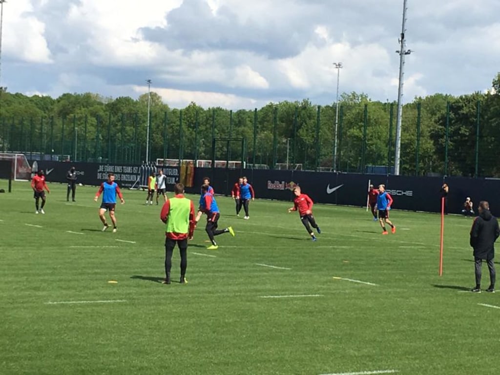 Auf dem Trainingsplatz