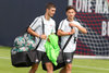 Elias Abouchabaka und Nicolas Kühn trainieren nicht nur zusammen bei den Profis von RB Leipzig, sondern fuhren auch zusammen zur U17-Weltmeisterschaft.