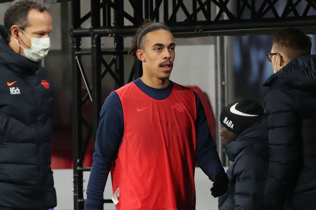 Yussuf Poulsen saß häufiger bei RB auf der Bank.
