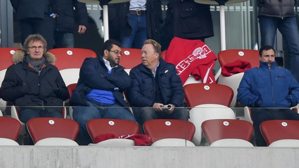 Der Filmhändler und der Scheich: Michael Kölmel und 1860-Ex-Investor Hasan Ismaik (von links,