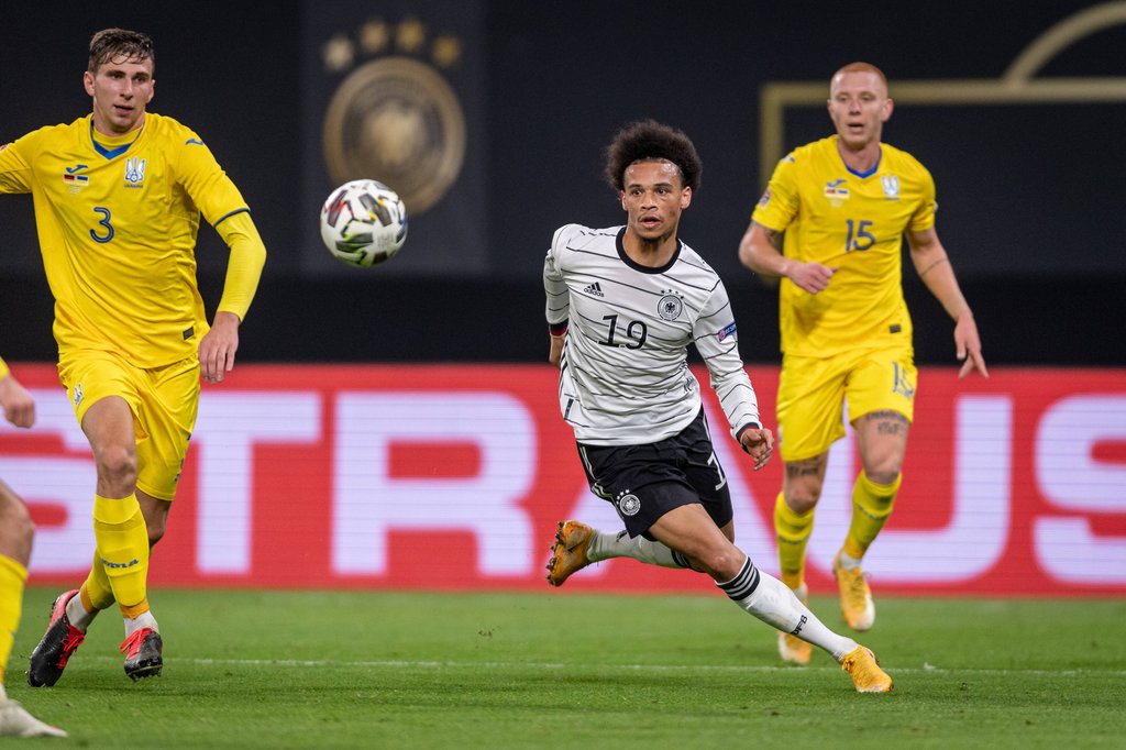 Einer der auffäligsten Akteure beim Sieg gegen die Ukraine: Bayern Münchens Leroy Sané