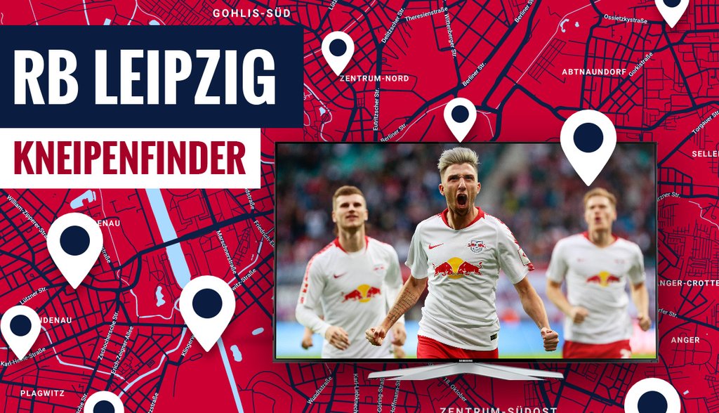 RB-Spiele in Leipzig sehen? Im Kneipenfinder gibt's eine Übersicht.