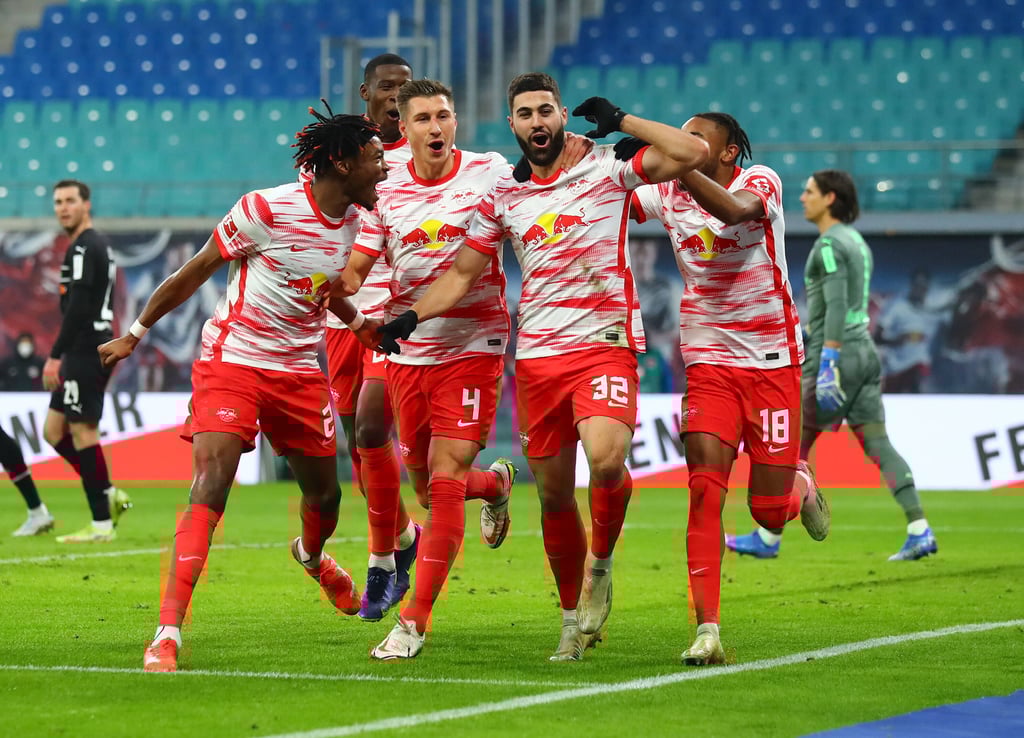 Debüttor für Josko Gvardiol: Jubel bei RB Leipzig zum Debüt von Domenico Tedesco.