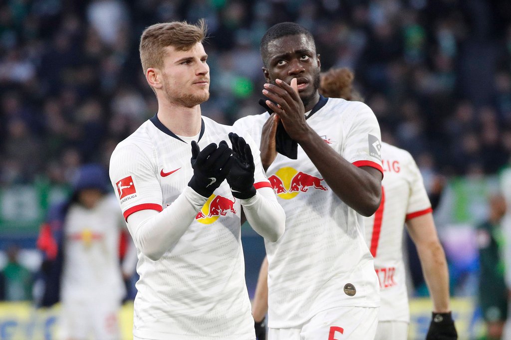 Keine Kandidaten beim FC Barcelona mehr: Timo Werner und Dayot Upamecano.