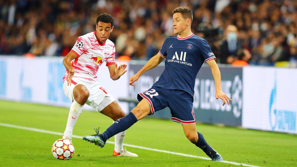 Tyler Adams im Duell mit Ander Herrera von Paris Saint-Germain.