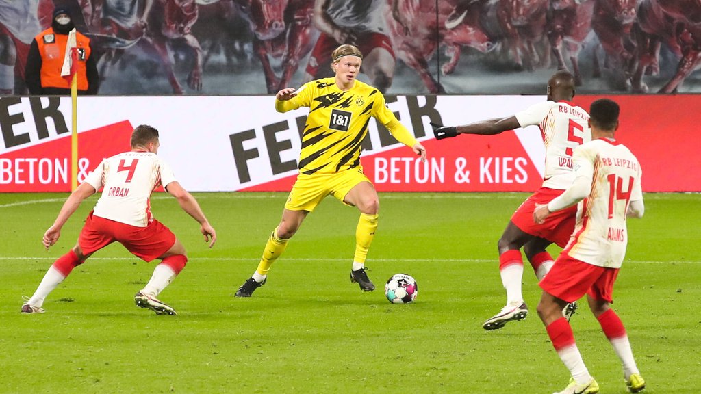 Erling Haaland geht für Dortmund auf Torejagd, obwohl RB Leipzig ihn gerne geholt hätte.