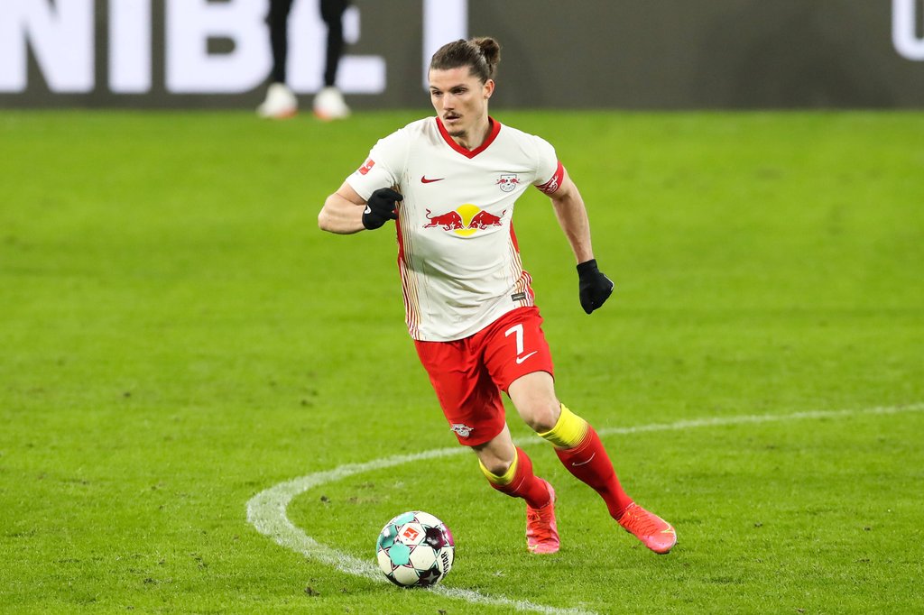 Marcel Sabitzer kann mit RB Leipzig noch Titel holen.