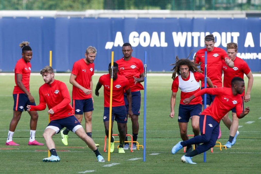RB Leipzig beim Training.
