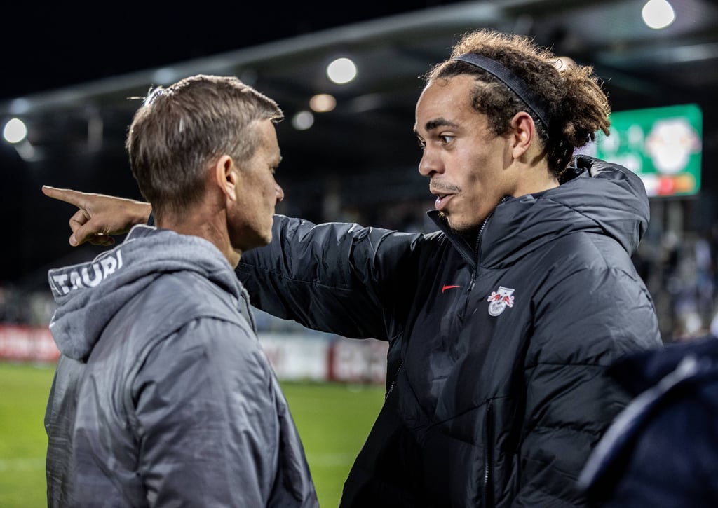 „Zu Hause können wir jede Mannschaft schlagen. Alles ist noch offen”: Yussuf Poulsen und Trainer Jesse Marsch vor dem Duell zwischen RB Leipzig und Paris St. Germain.