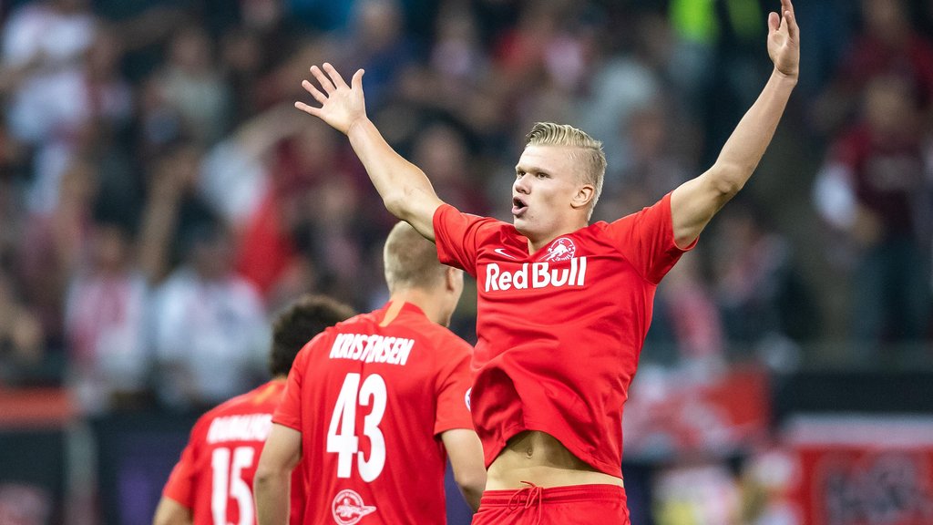 Erling Haaland von Red Bull Salzburg kostet laut Transfermarkt nun 45 Millionen Euro.