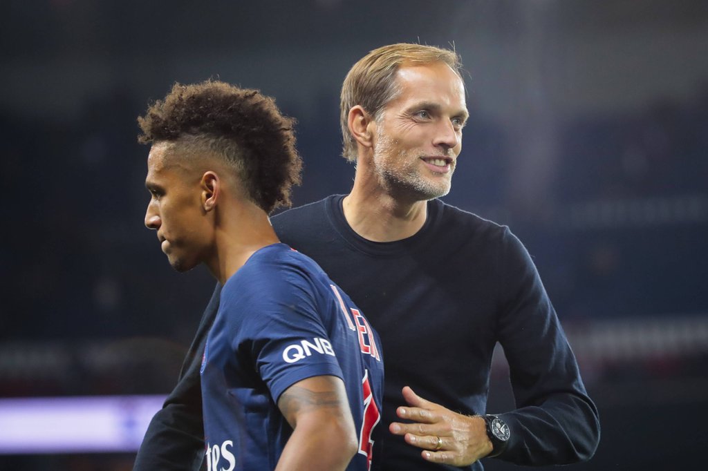 Deutsche Protagonisten bei PSG: Thilo Kehrer und Thomas Tuchel.