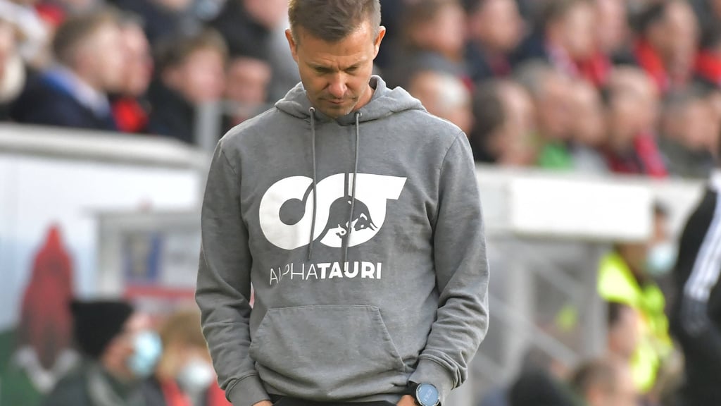 RB Leipzigs Coach Jesse Marsch enttäuscht.