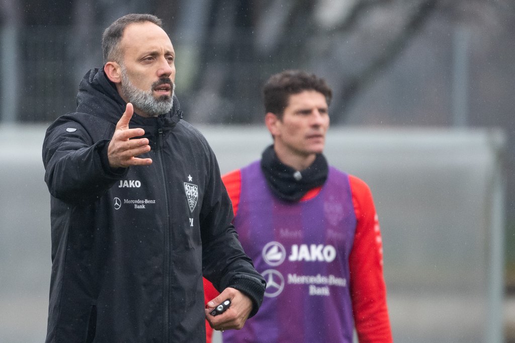 Pellegrino Matarazzo beim Stuttgarter Trainingsauftakt.