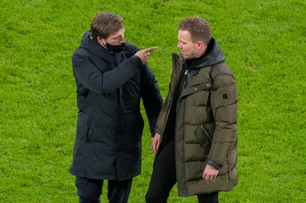 Markus Krösche will Julian Nagelsmann lange bei RB Leipzig sehen.