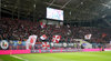 In der Fankurve von RB Leipzig ging es beim Montagsspiel gegen Hoffenheim wenig aufregend zu.