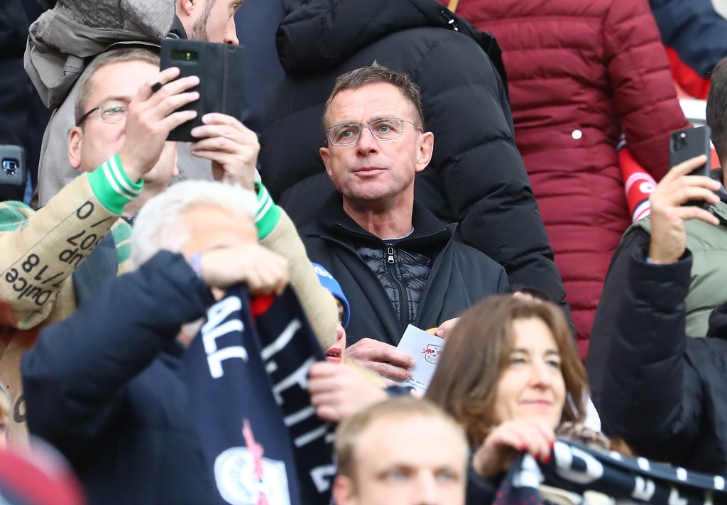 Tribünengast im Leipziger Stadion: Ralf Rangnick.
