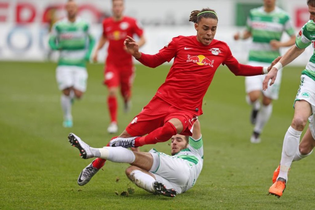 Niko Gießelmann grätsche Yussuf Poulsen schon einst in der zweiten Liga ab.