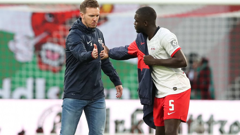 Teures Duo aus Leipzig: Julian Nagelsmann und Dayot Upamecano.