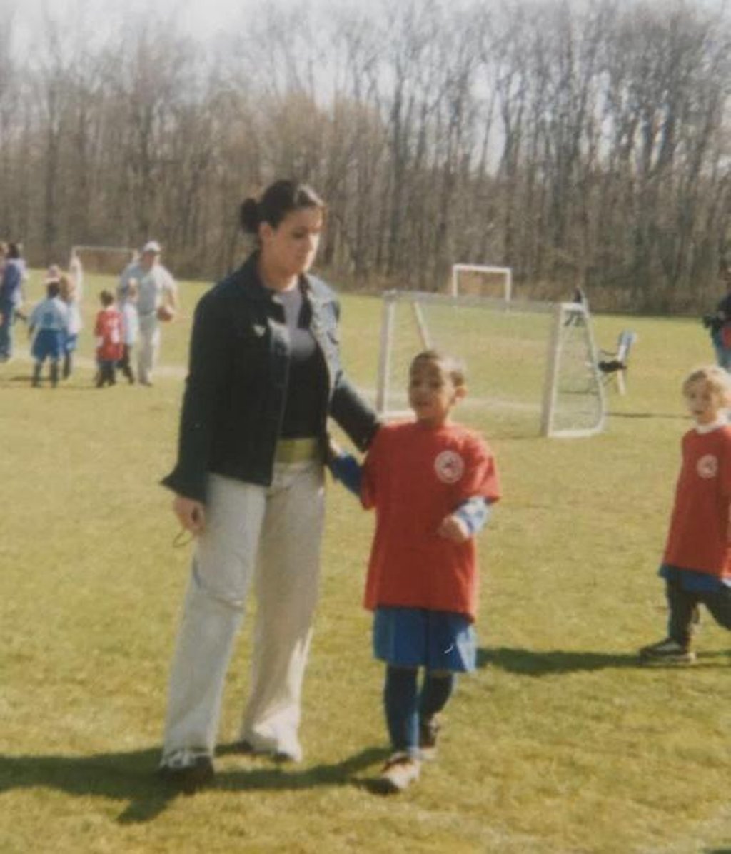 Tyler Adams und seine Mutter