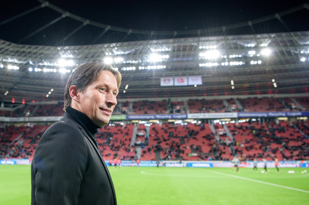 Trainer Roger Schmidt Bayer 04 Leverkusen beim Bundesligaspiel zwischen Bayer 04 Leverkusen und RB