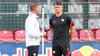 Lazar Samardzic und Jesse Marsch im Training bei RB Leipzig.