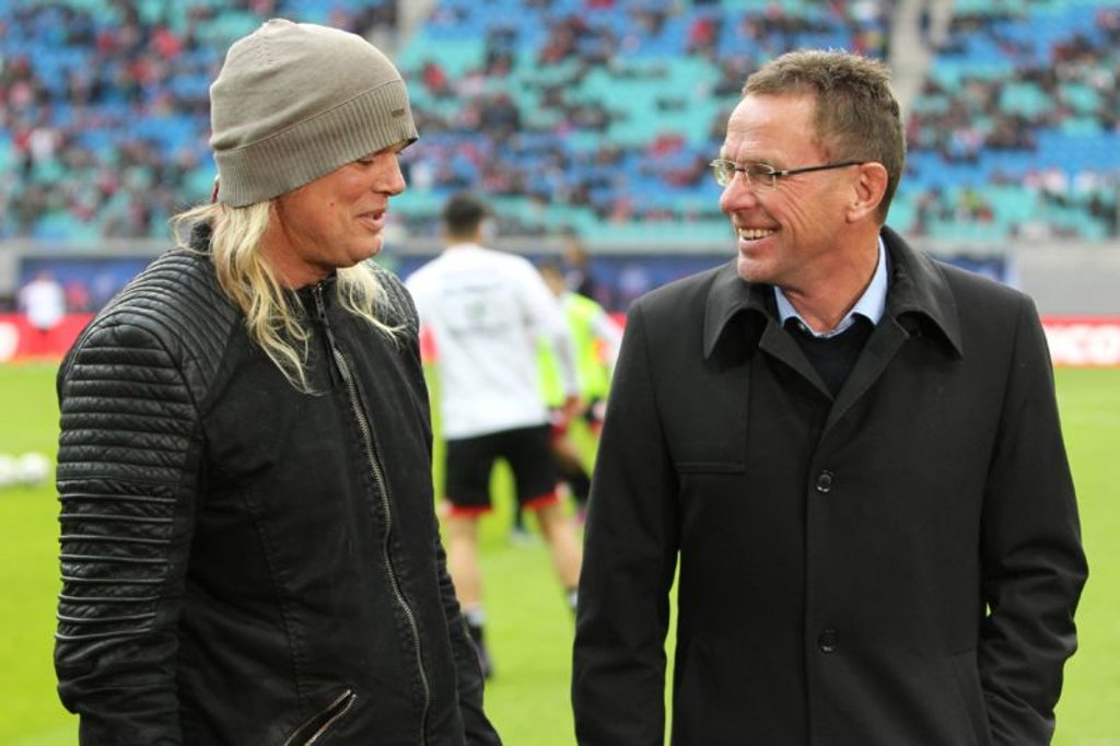 Ralf Rangnick im Gespräch mit Ex-Bundesligaprofi und LVZ-Chefreporter Guido Schäfer.